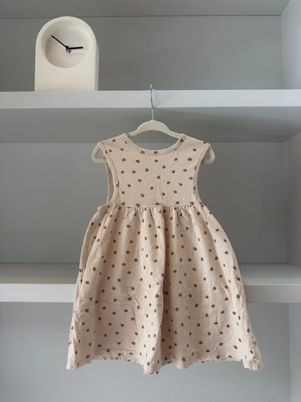 Rylee & Cru Girls Cream Polka Dot Sleeveless Cotton Dress - Picture 1 of 4